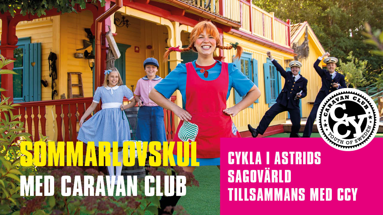 På Caravan Clubs fritidsanläggningar runt om i landet finns verksamheter som riktar sig till just barn och ungdomar. Samtidigt anordnas aktiviteter också på andra platser. – Cykling i Vimmerby, käpphästtävling...