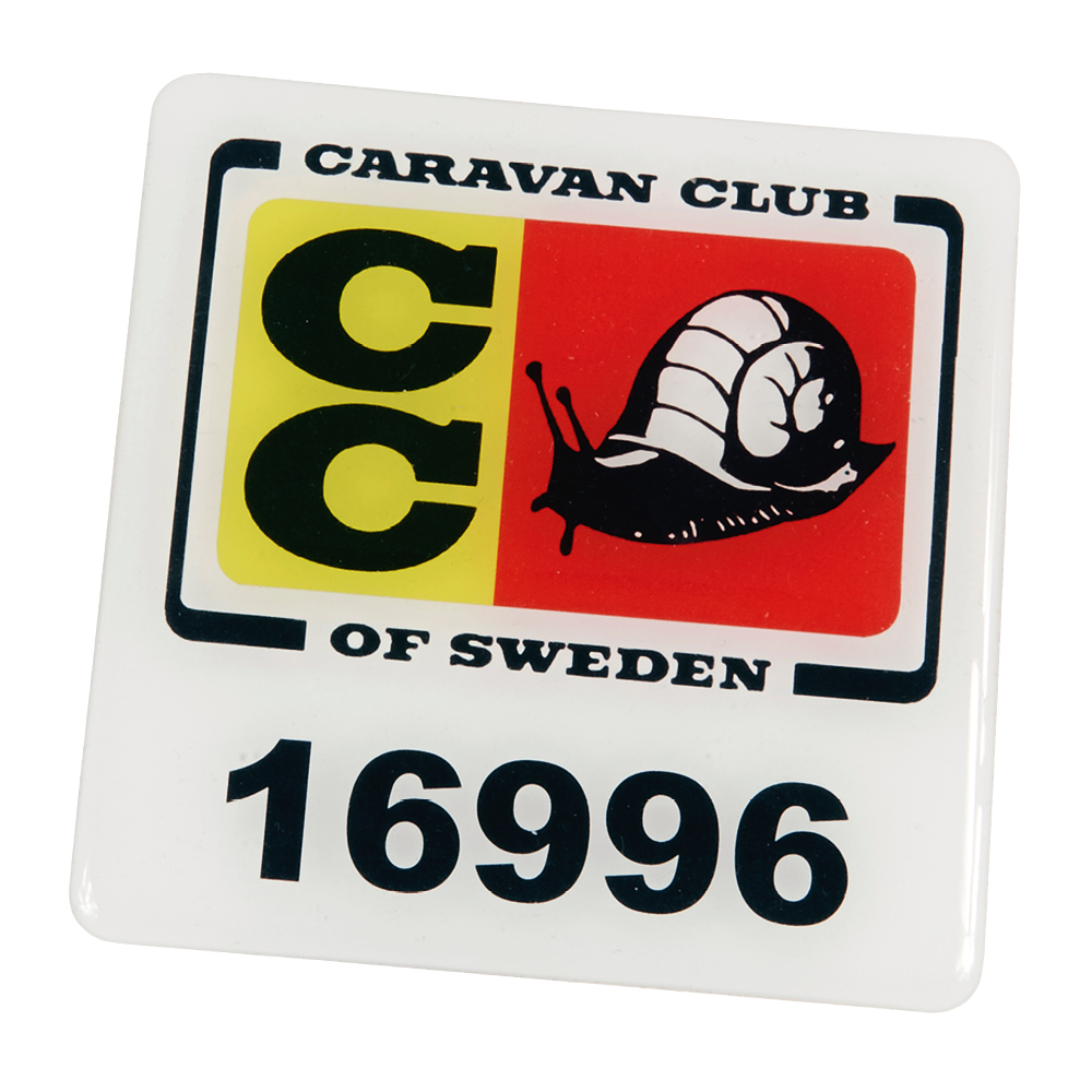 CC-nummerskylt, epoxyplast